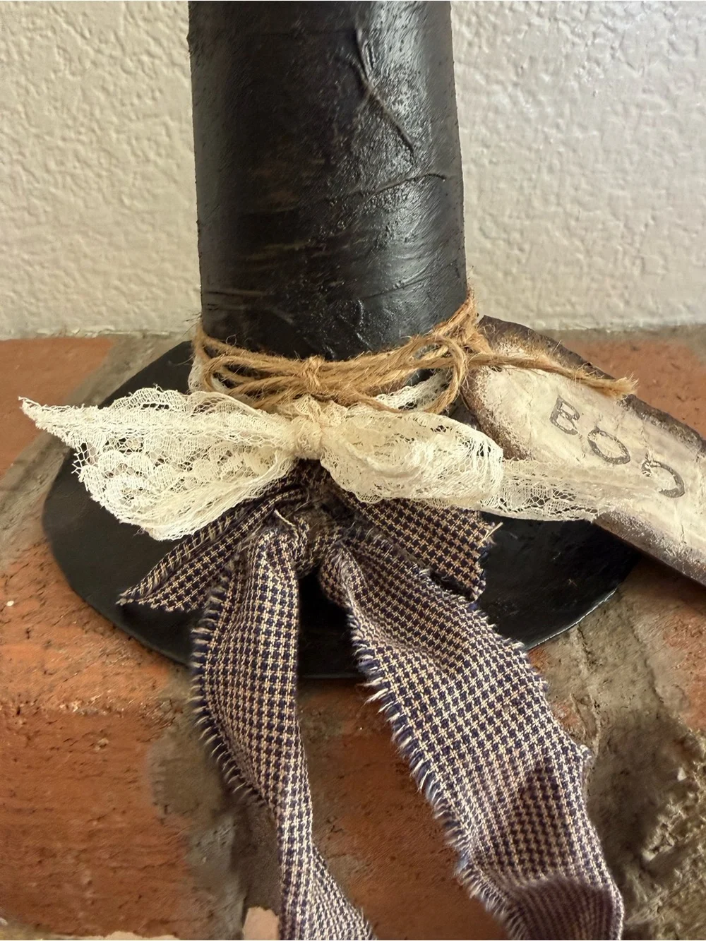 Handmade witch hat for Halloween